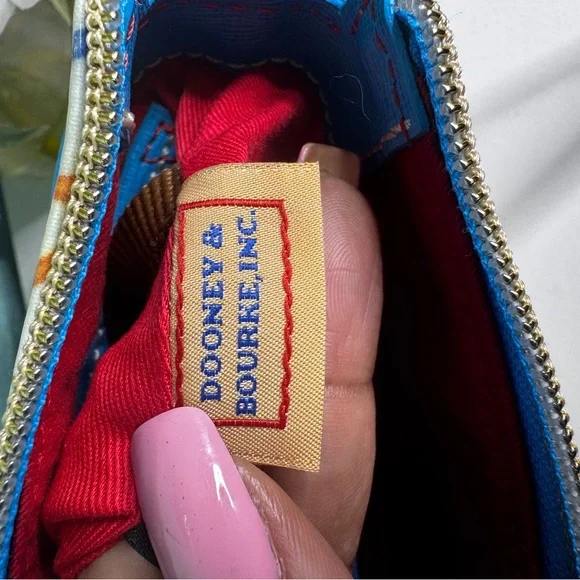Dooney & Bourke White and Blue Crossbody Bag - Picture 11 of 12